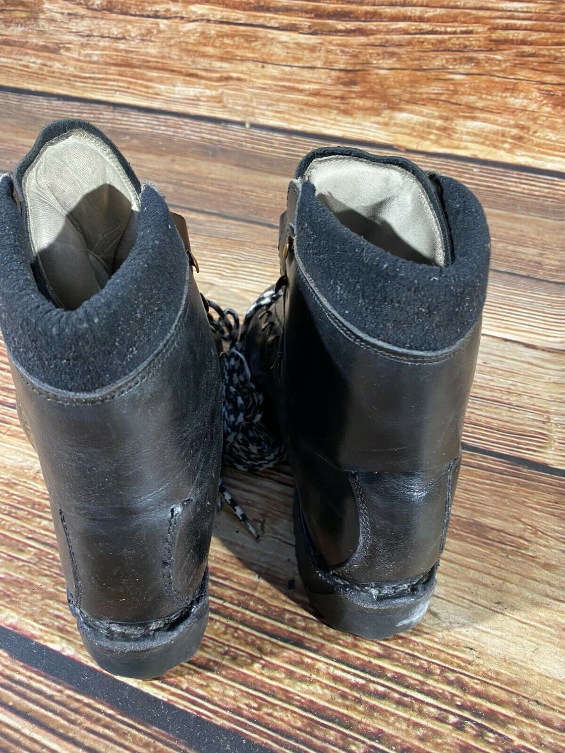 DACHSTEIN Leather Vintage Alpine Ski Boots EU42 US8.5 Cable Binding KL107