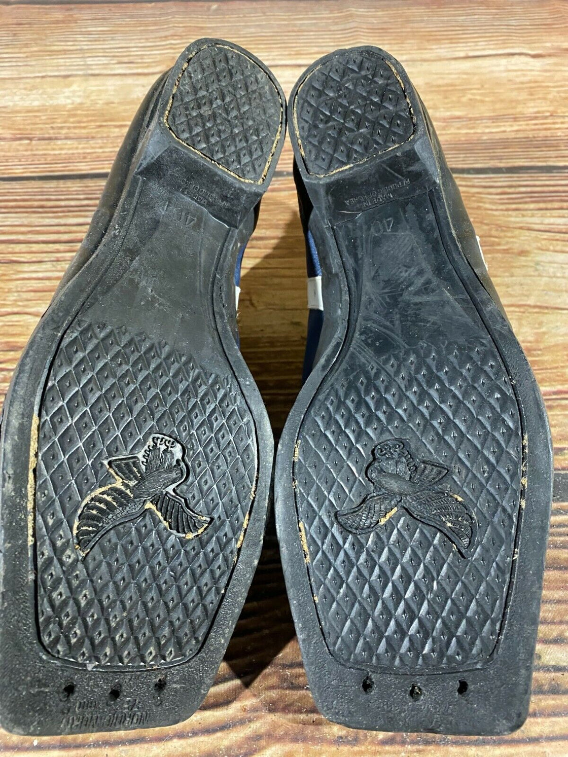 Retro Vintage Nordic Norm Cross Country Ski Boots Size EU40 US7.5 NN 75mm 1728