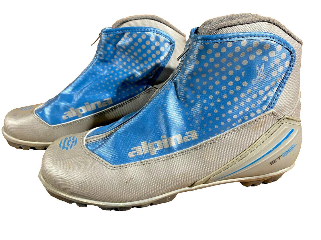 Alpina ST25L Nordic Cross Country Ski Boots Size EU42 US9 for NNN 700