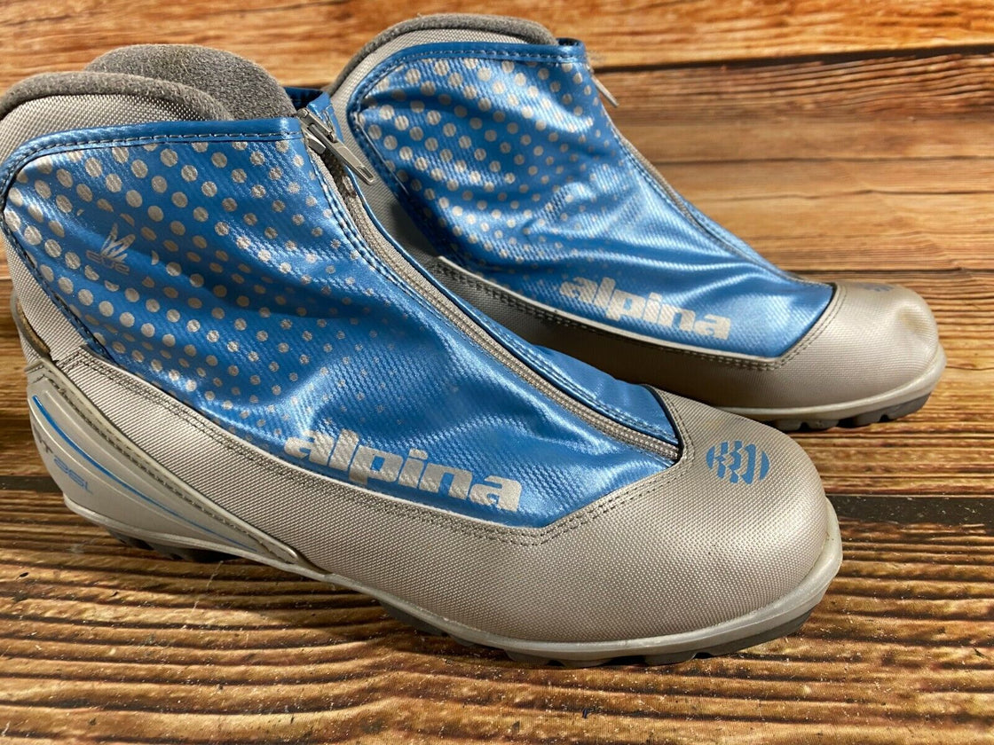 Alpina ST25L Nordic Cross Country Ski Boots Size EU42 US9 for NNN 700