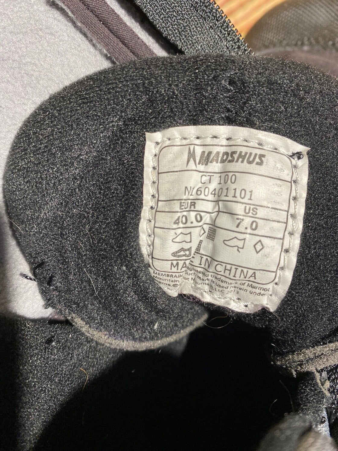 Madshus CT100 Nordic Cross Country Ski Boots Size EU40 US7.5 for NNN 1975