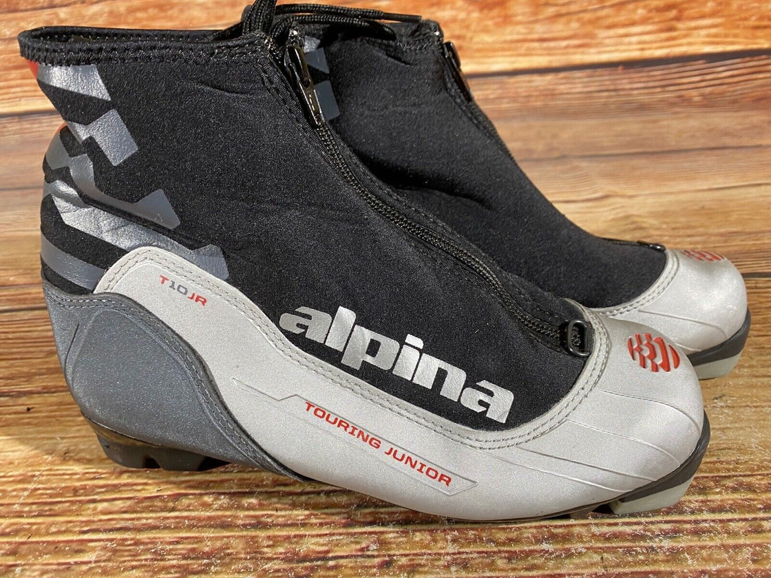 Alpina T10jr Nordic Cross Country Ski Boots Size EU38 US6 for NNN 932