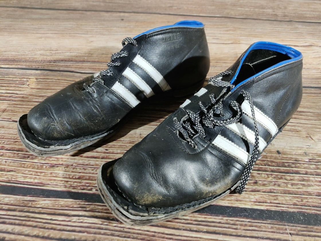 JETTE Vintage Cross Country Ski Boots Kandahar Old Cable Binding EU43 US9 KL39