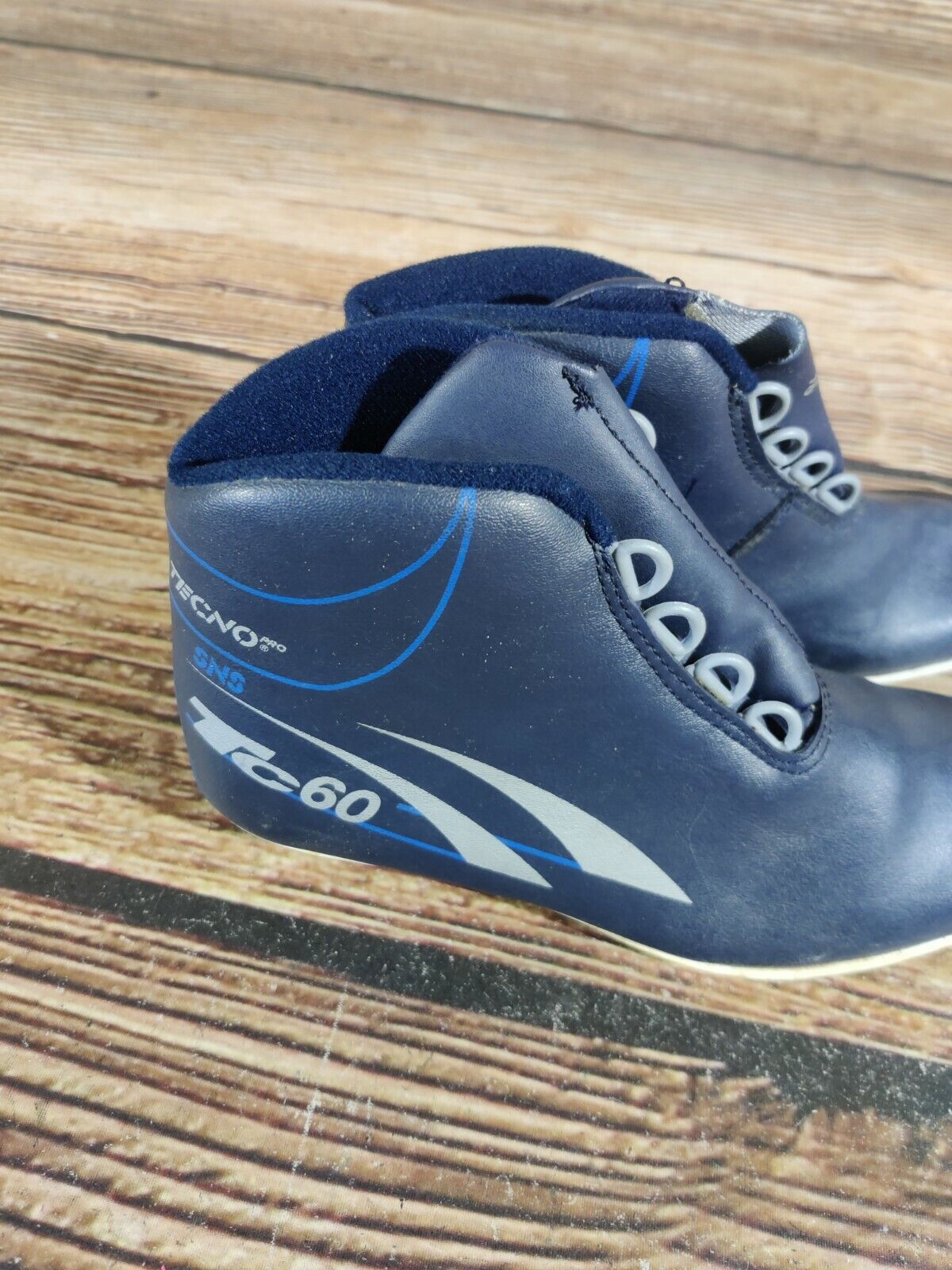 Tecno TC60 Cross Country Ski Boots Classic SNS Profil EU 35 US 3 Vintage 1225