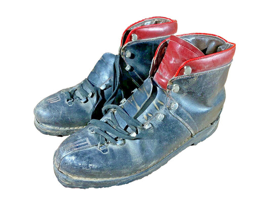 Leather TEK Alpine Ski Boots EU 42 US 8.5 Vintage 266mm KL120