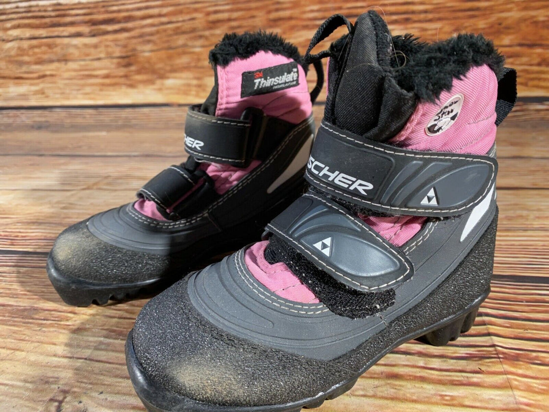 Fischer Snow Star Kids Nordic Cross Country Ski Boots Size EU28 US10.5 NNN F-10