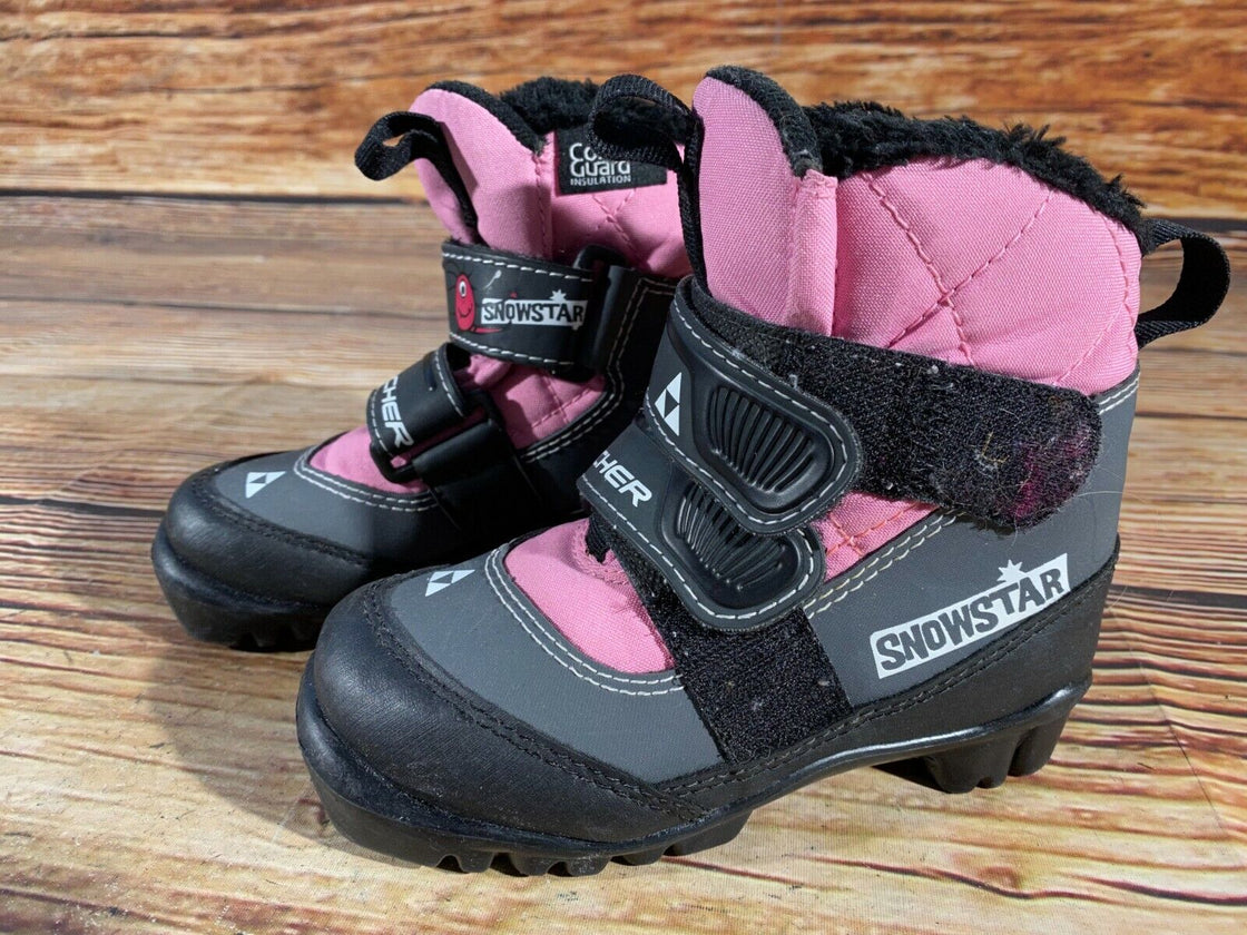Fischer Snow Star Kids Nordic Cross Country Ski Boots Size EU28 NNN F-11