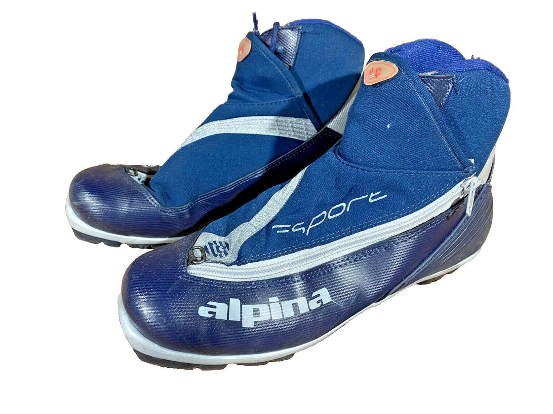 Alpina Sport Cross Country Ski Boots Classic Size EU43 US9.5 NNN Rottefella 3036