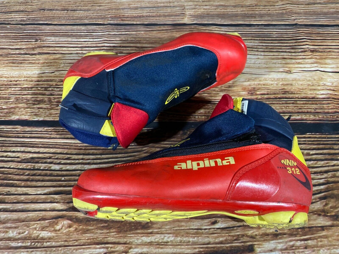 Alpina SP 312 Combi Nordic Cross Country Ski Boots Size EU39 US7 NNN 2828