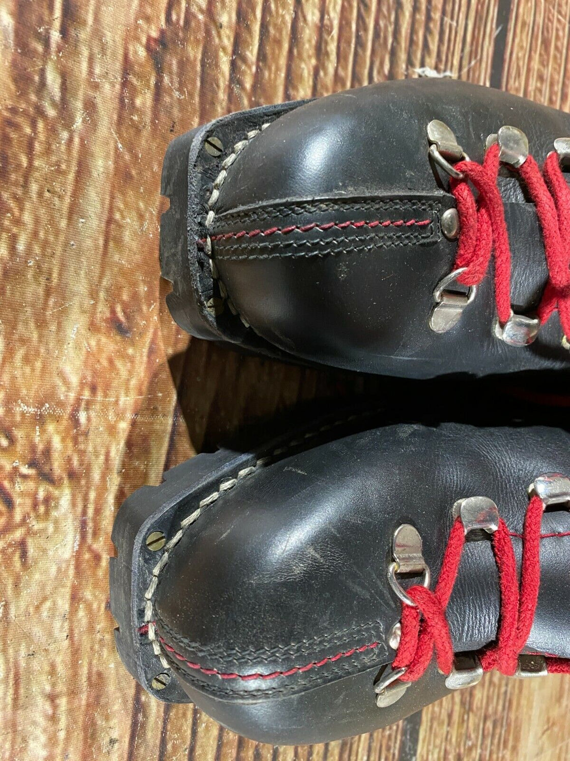 AUTONIMI Vintage Leather Alpine Ski Boots EU41 US7.5 Mondo 255 KL132