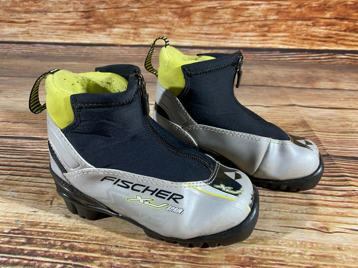 Fischer XJ Sprint Cross Country Ski Boots Classic NNN EU 28 US 10.5 Kids F-78