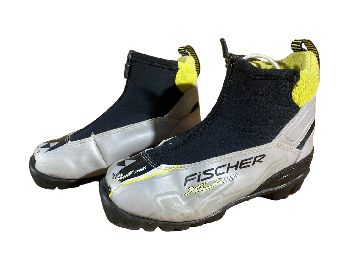 Fischer XJ Sprint Kids Nordic Cross Country Ski Boots Size EU34 NNN F-74