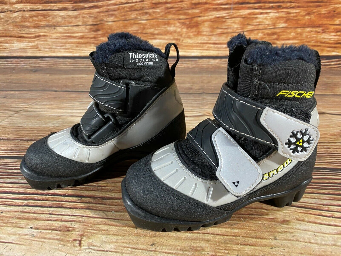 Fischer Snow Star Kids Nordic Cross Country Ski Boots Size EU27 US9.5 NNN F-97