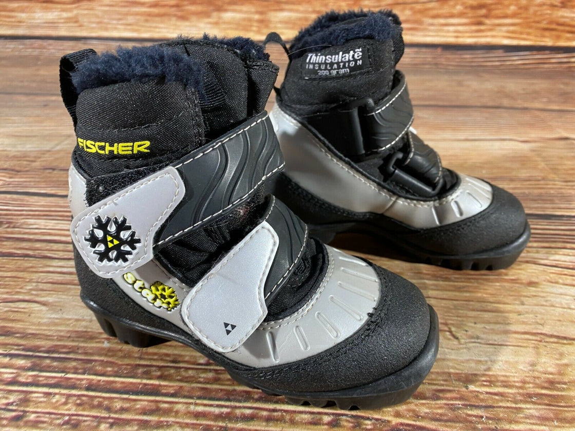 Fischer Snow Star Kids Nordic Cross Country Ski Boots Size EU27 US9.5 NNN F-97