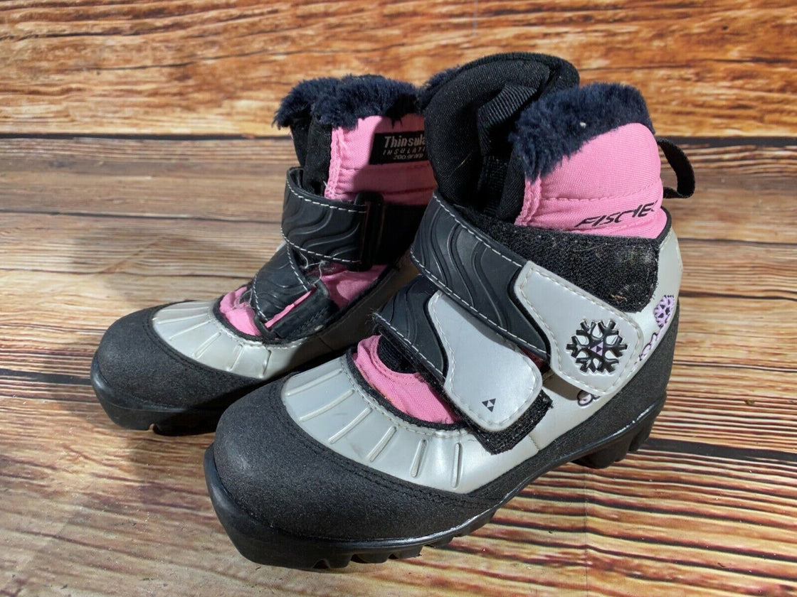 Fischer Snow Star Kids Nordic Cross Country Ski Boots Size EU31 US12.5 NNN F-58