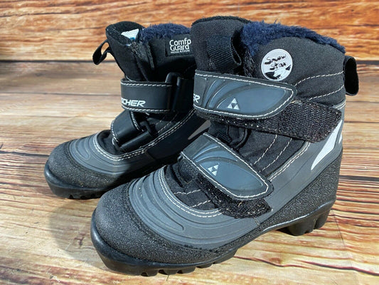 Fischer Snow Star Cross Country Ski Boots Classic NNN EU 29 US 11.5 Kids F-185