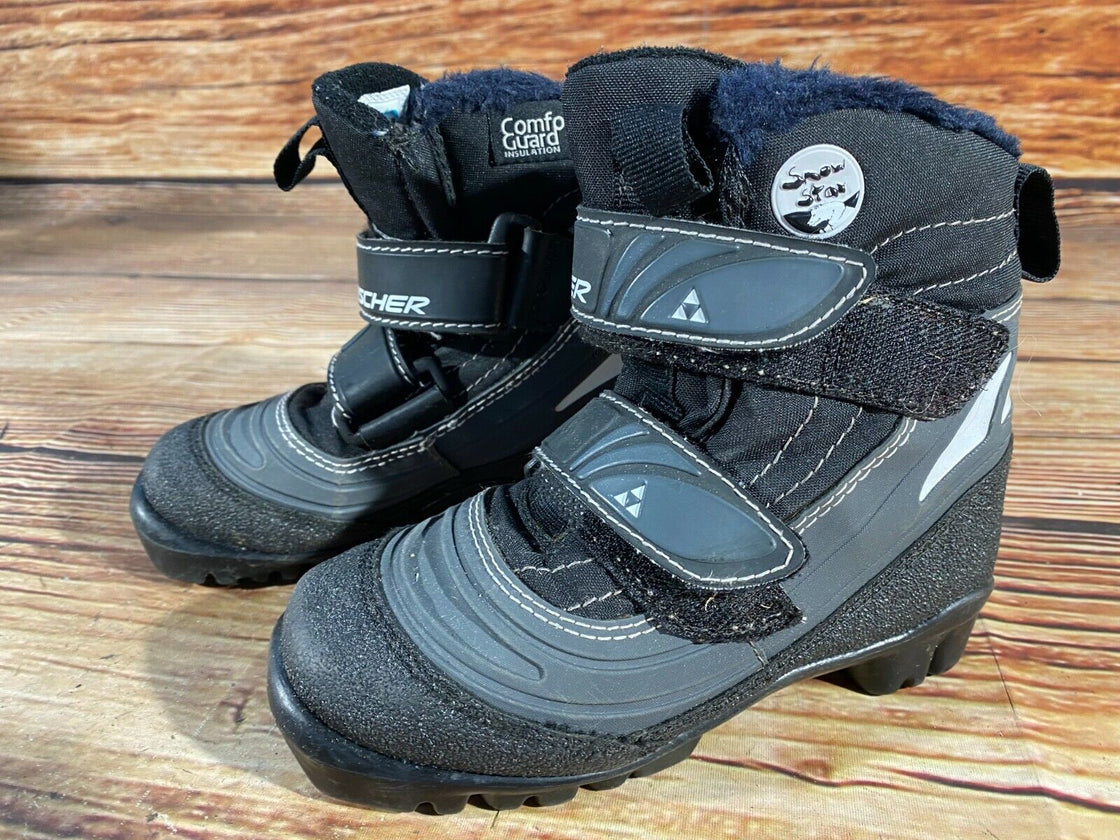 Fischer Snow Star Kids Nordic Cross Country Ski Boots Size EU29 US11 NNN F-185