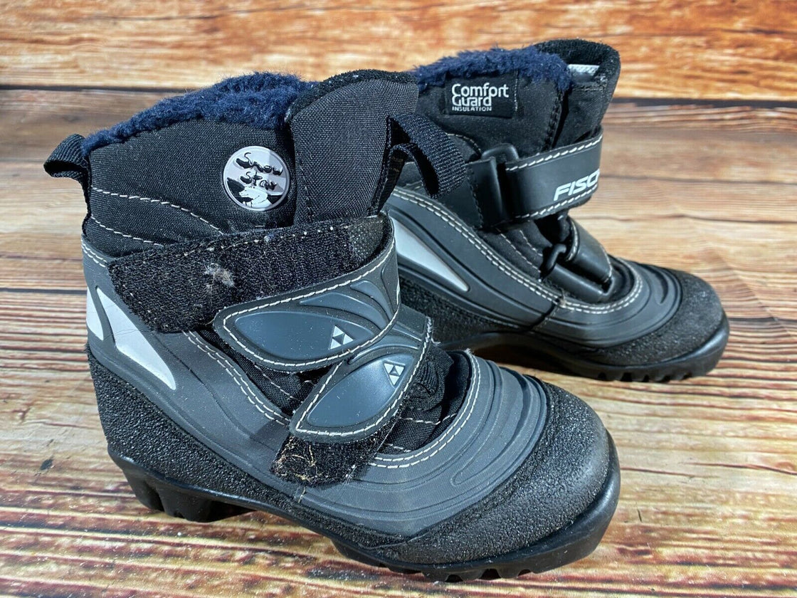 Fischer Snow Star Kids Nordic Cross Country Ski Boots Size EU29 US11 NNN F-185