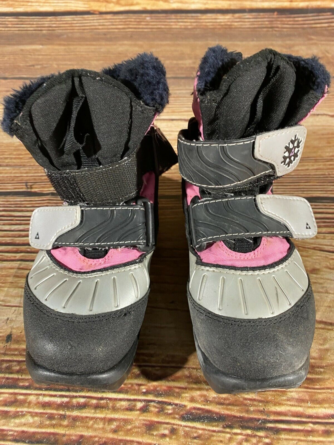 Fischer Snow Star Kids Nordic Cross Country Ski Boots Size EU30 US12 NNN F-153
