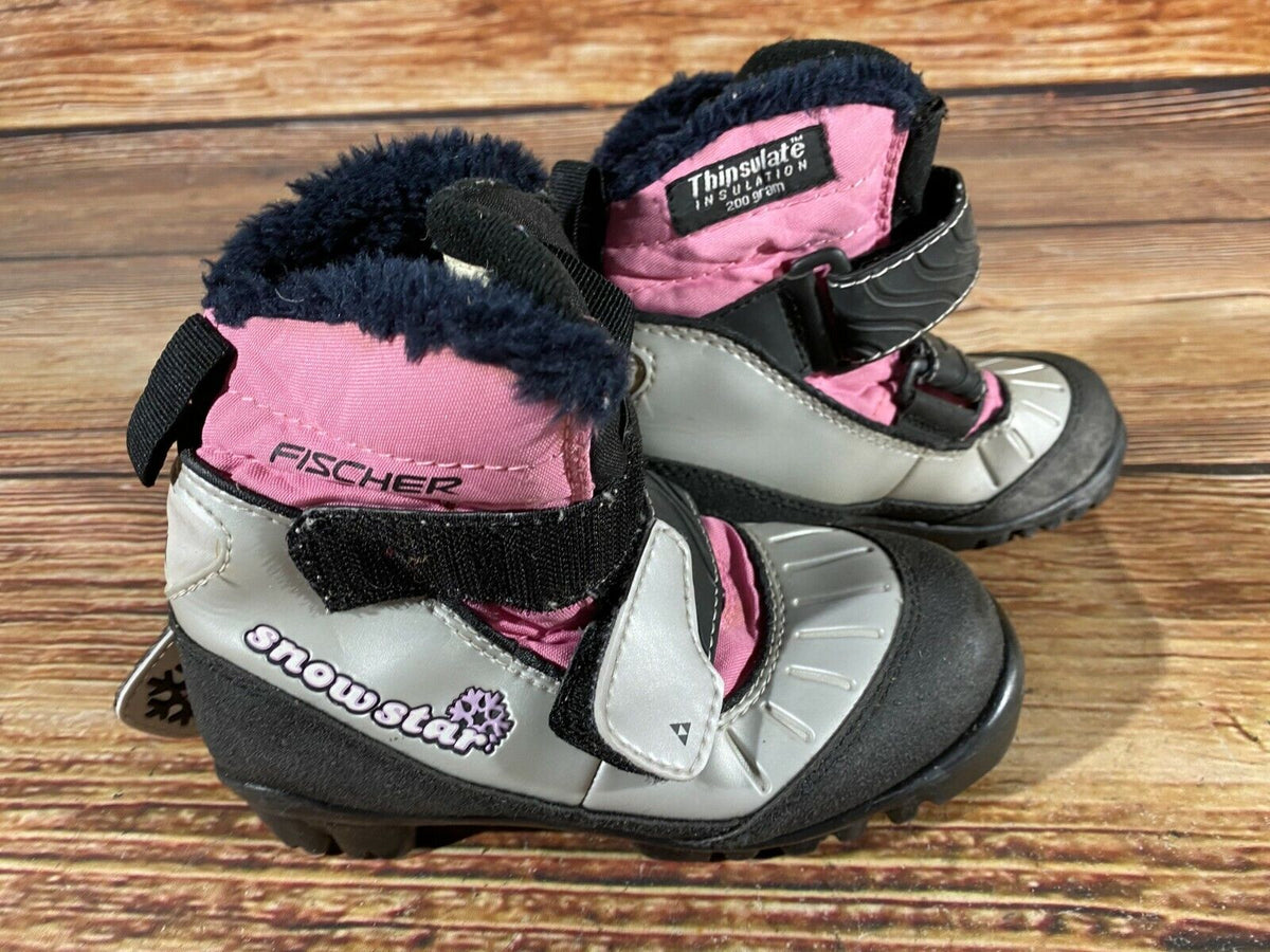 Fischer Snow Star Cross Country Ski Boots Classic NNN EU 30 US 12 Kids F-153