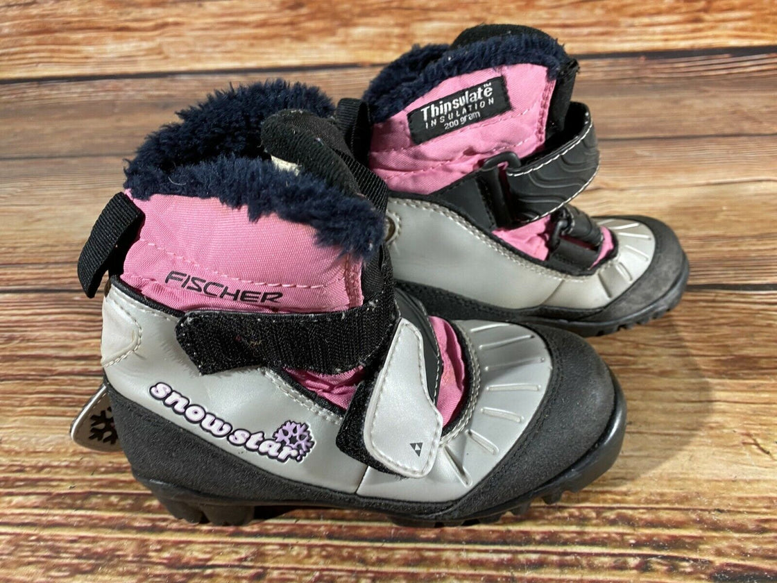 Fischer Snow Star Kids Nordic Cross Country Ski Boots Size EU30 US12 NNN F-153