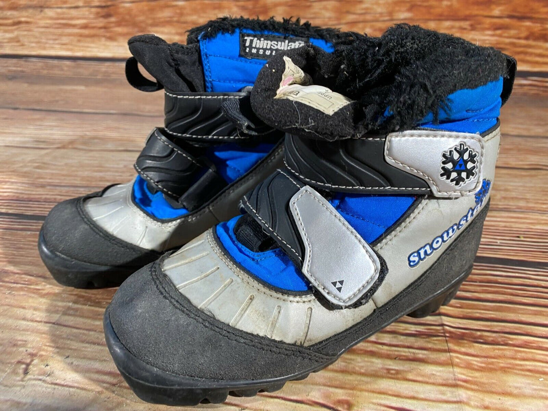Fischer Snow Star Kids Nordic Cross Country Ski Boots Size EU30 US12 NNN F-199