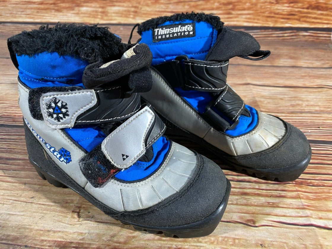 Fischer Snow Star Kids Nordic Cross Country Ski Boots Size EU30 US12 NNN F-199