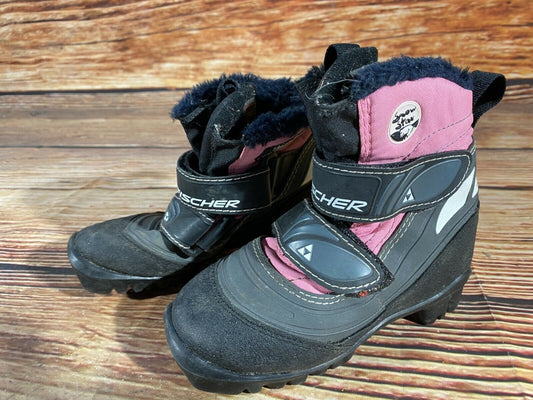 Fischer Snow Star Cross Country Ski Boots Classic NNN EU 27 US 10 Kids F-217