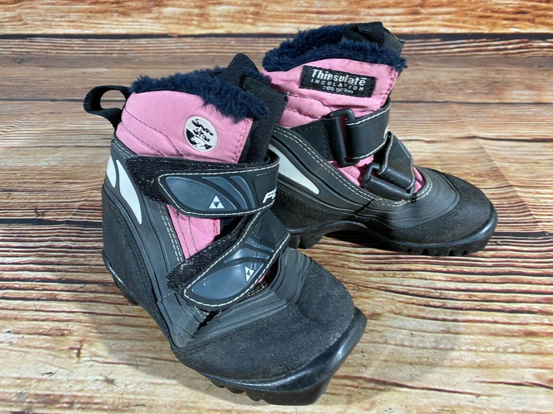 Fischer Snow Star Kids Nordic Cross Country Ski Boots Size EU27 US9.5 NNN F-217