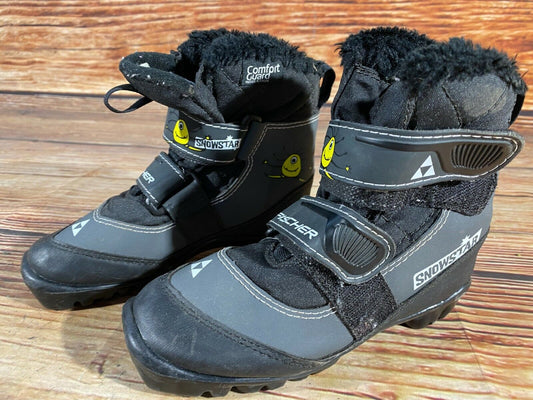 Fischer Snow Star Cross Country Ski Boots Classic NNN EU 32 US 1.5 Kids F-220