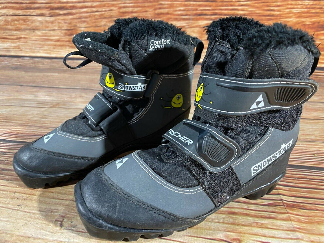 Fischer Snow Star Kids Nordic Cross Country Ski Boots Size EU32 US1.5 NNN F-220