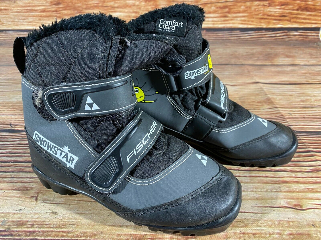 Fischer Snow Star Kids Nordic Cross Country Ski Boots Size EU32 US1.5 NNN F-220