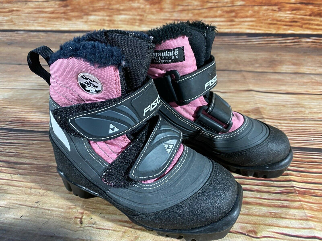Fischer Snow Star Kids Nordic Cross Country Ski Boots Size EU27 US9.5 NNN F-193
