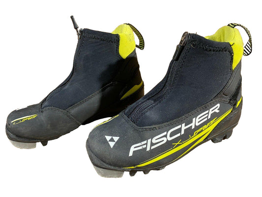 Fischer XJ Sprint Cross Country Ski Boots Classic NNN EU 32 US 1.5 Kids F-295
