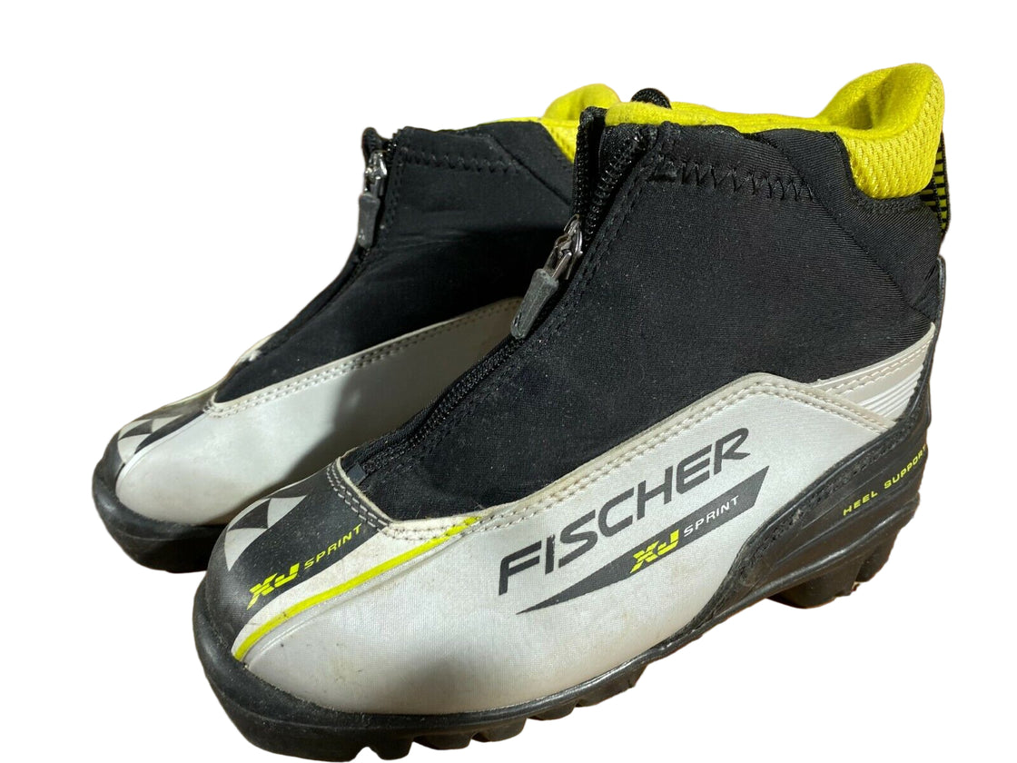 Fischer XJ Sprint Kids Nordic Cross Country Ski Boots Size EU31 NNN F-268