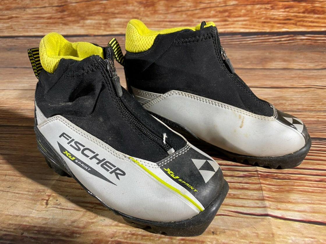 Fischer XJ Sprint Kids Nordic Cross Country Ski Boots Size EU31 NNN F-268