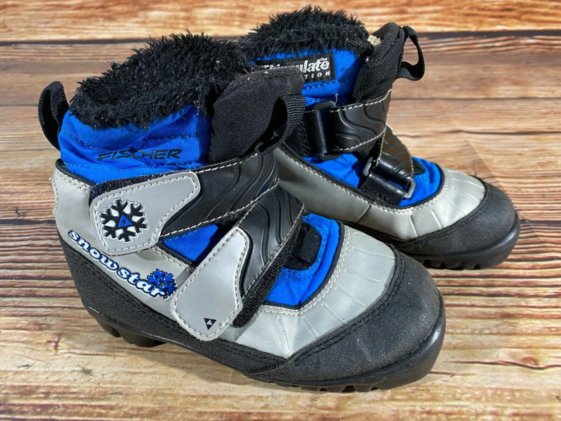 Fischer Snow Star Kids Nordic Cross Country Ski Boots Size EU30 US12 NNN F-218