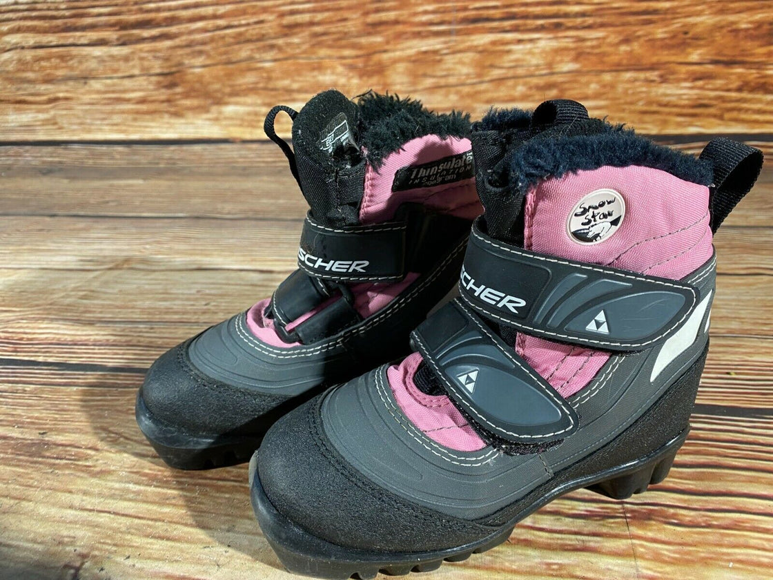 Fischer Snow Star Kids Nordic Cross Country Ski Boots Size EU27 US9.5  NNN F-192