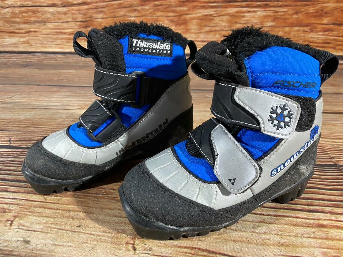 Fischer Snow Star Kids Nordic Cross Country Ski Boots Size EU27 US9.5 NNN F-210