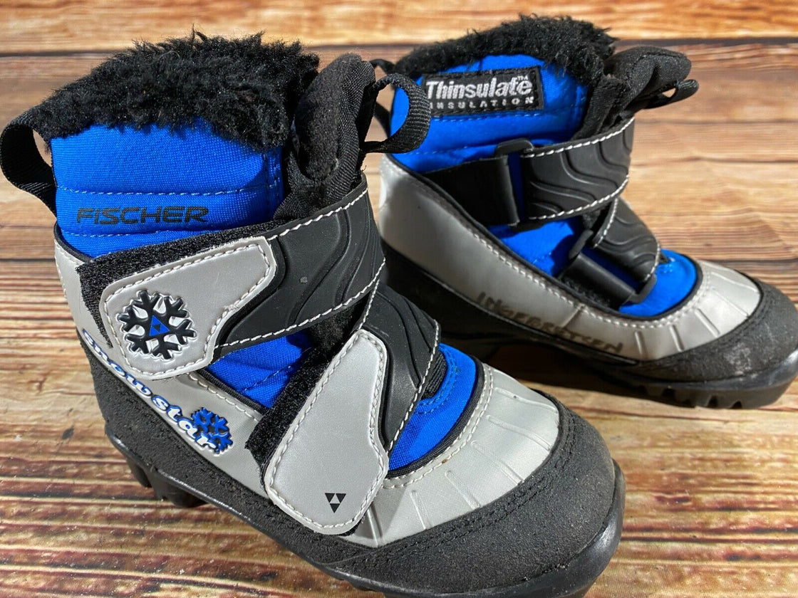 Fischer Snow Star Kids Nordic Cross Country Ski Boots Size EU27 US9.5 NNN F-210