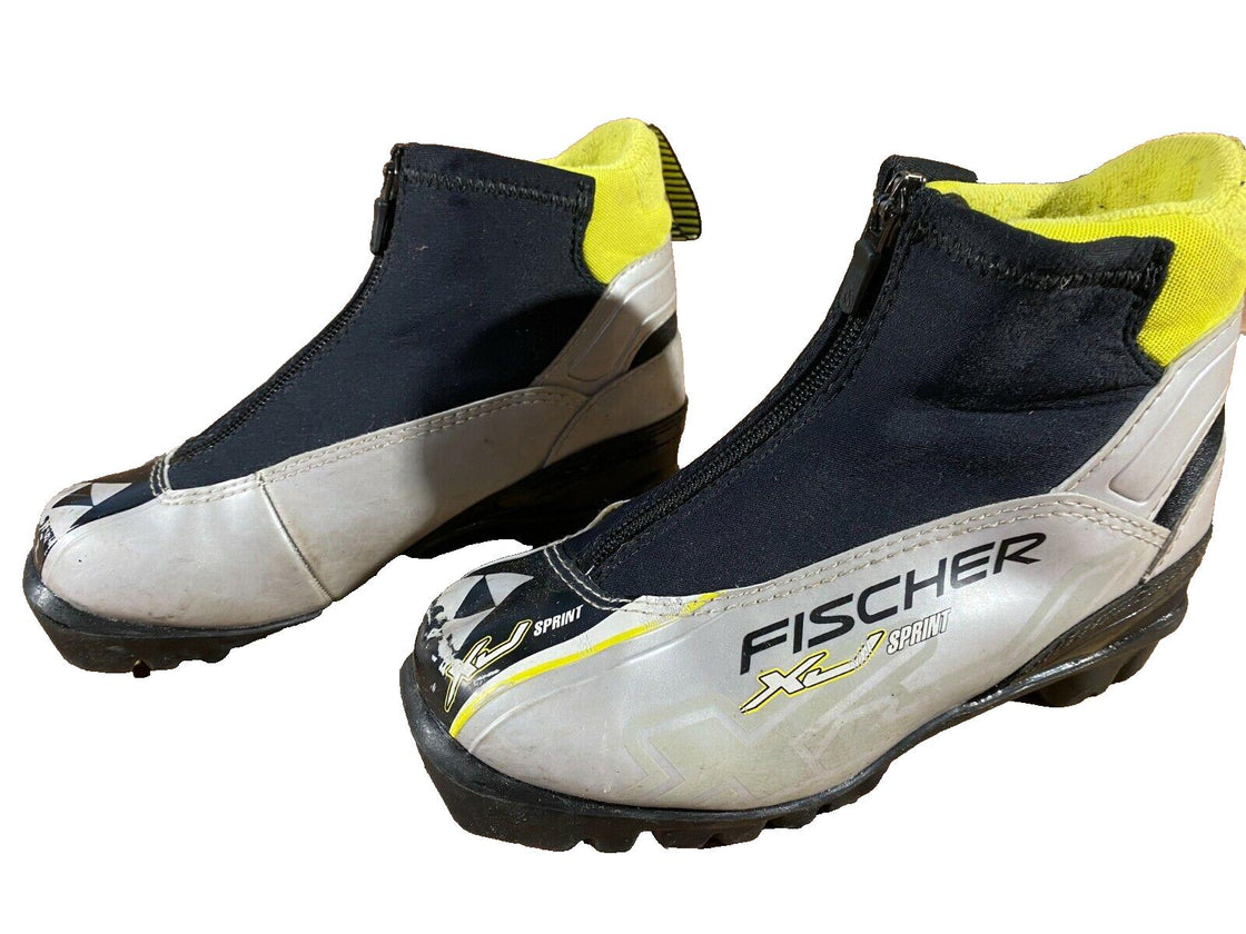 Fischer XJ Sprint Kids Nordic Cross Country Ski Boots Size EU33 US2 NNN F-314