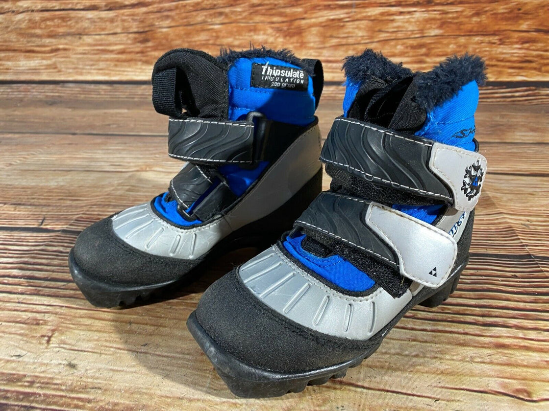 Fischer Snow Star Kids Nordic Cross Country Ski Boots Size EU28 US10.5 NNN F-187