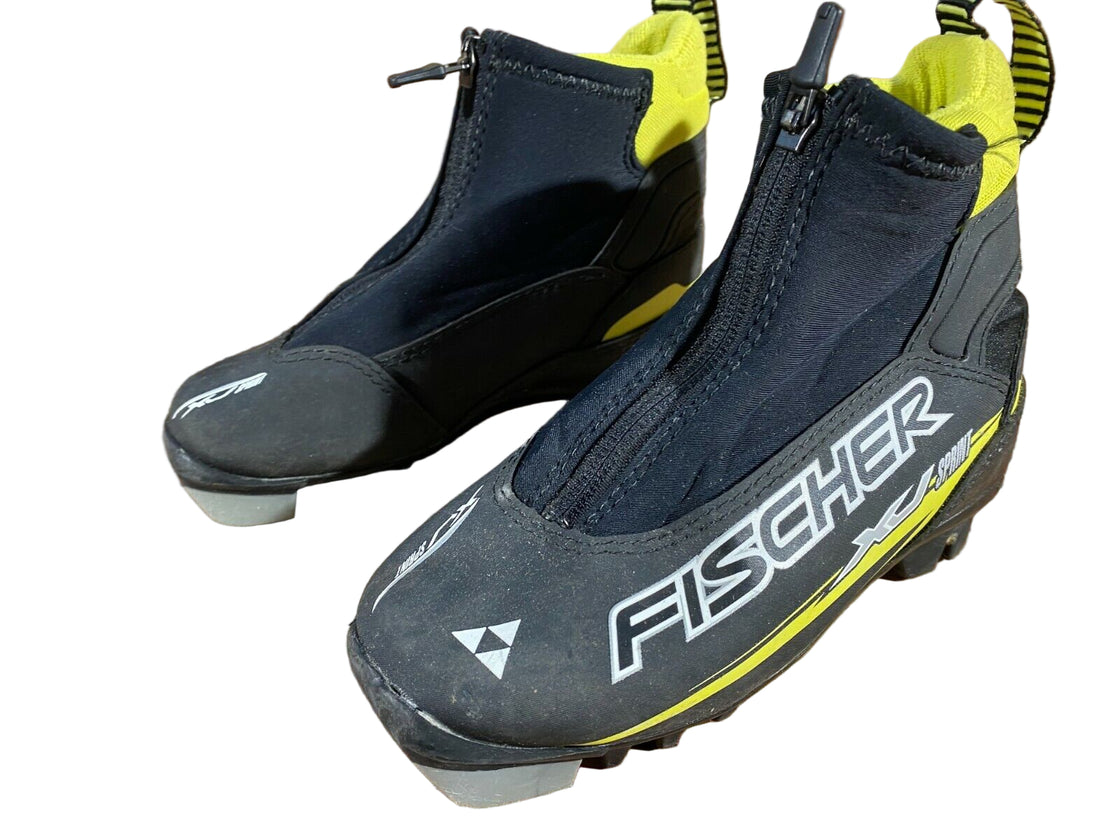 Fischer XJ Sprint Kids Nordic Cross Country Ski Boots Size EU29 NNN F-288