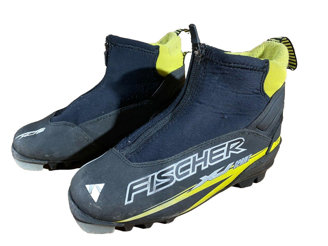 Fischer XJ Sprint Kids Nordic Cross Country Ski Boots Size EU34 NNN F-130