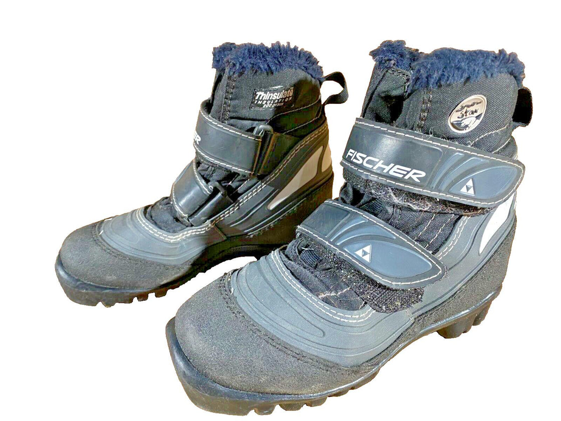Fischer Snow Star Kids Nordic Cross Country Ski Boots Size EU31 NNN F-119