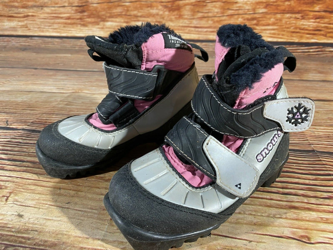 Fischer Snow Star Kids Nordic Cross Country Ski Boots Size EU28 US10.5 NNN F-209