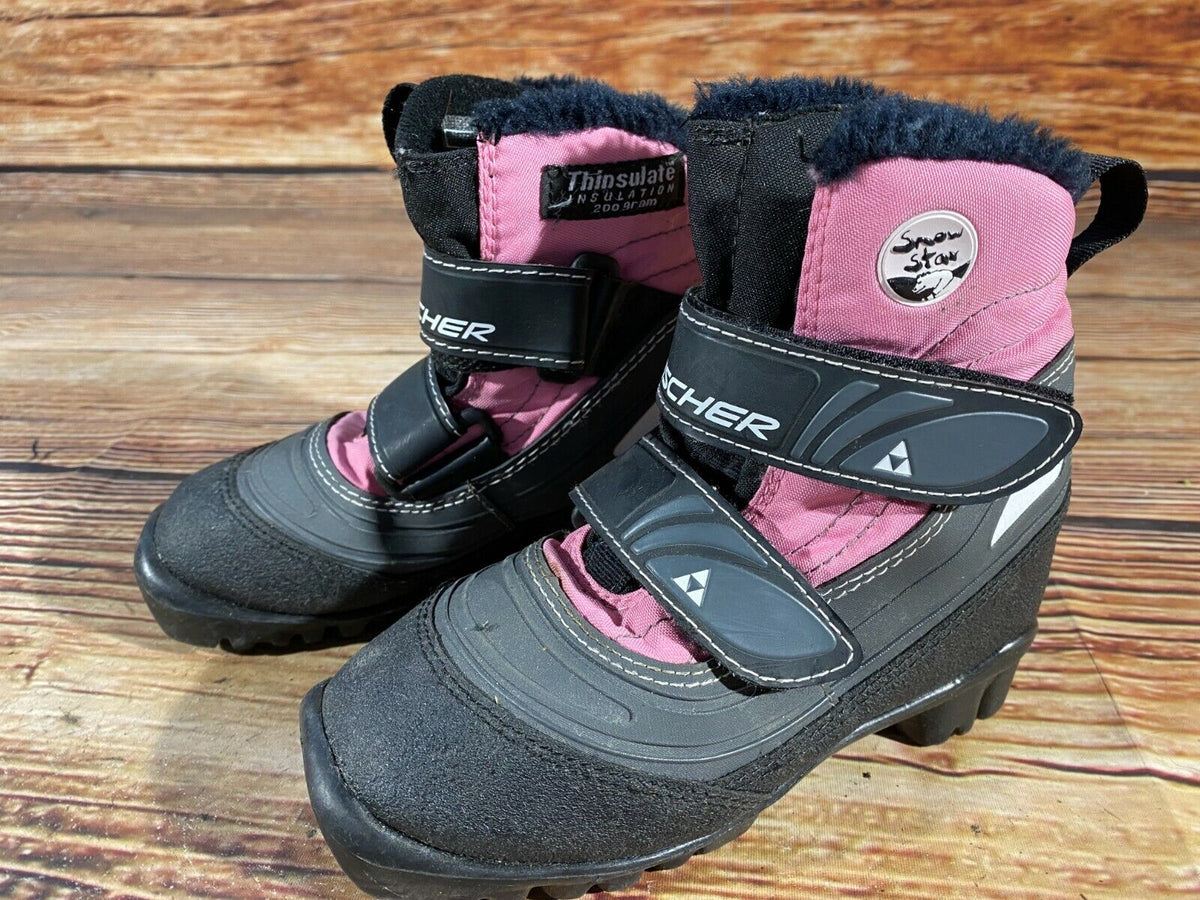 Fischer Snow Star Cross Country Ski Boots Classic NNN EU 29 US 11.5 Kids F-197