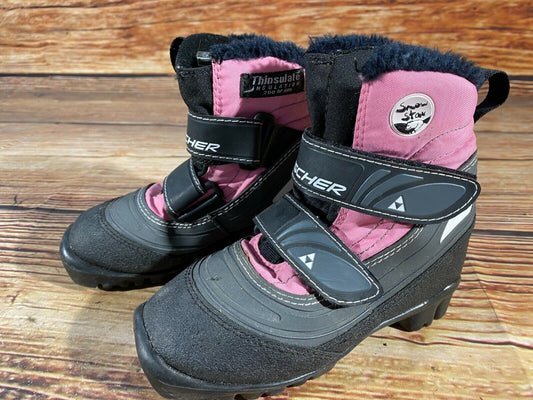 Fischer Snow Star Cross Country Ski Boots Classic NNN EU 29 US 11.5 Kids F-197