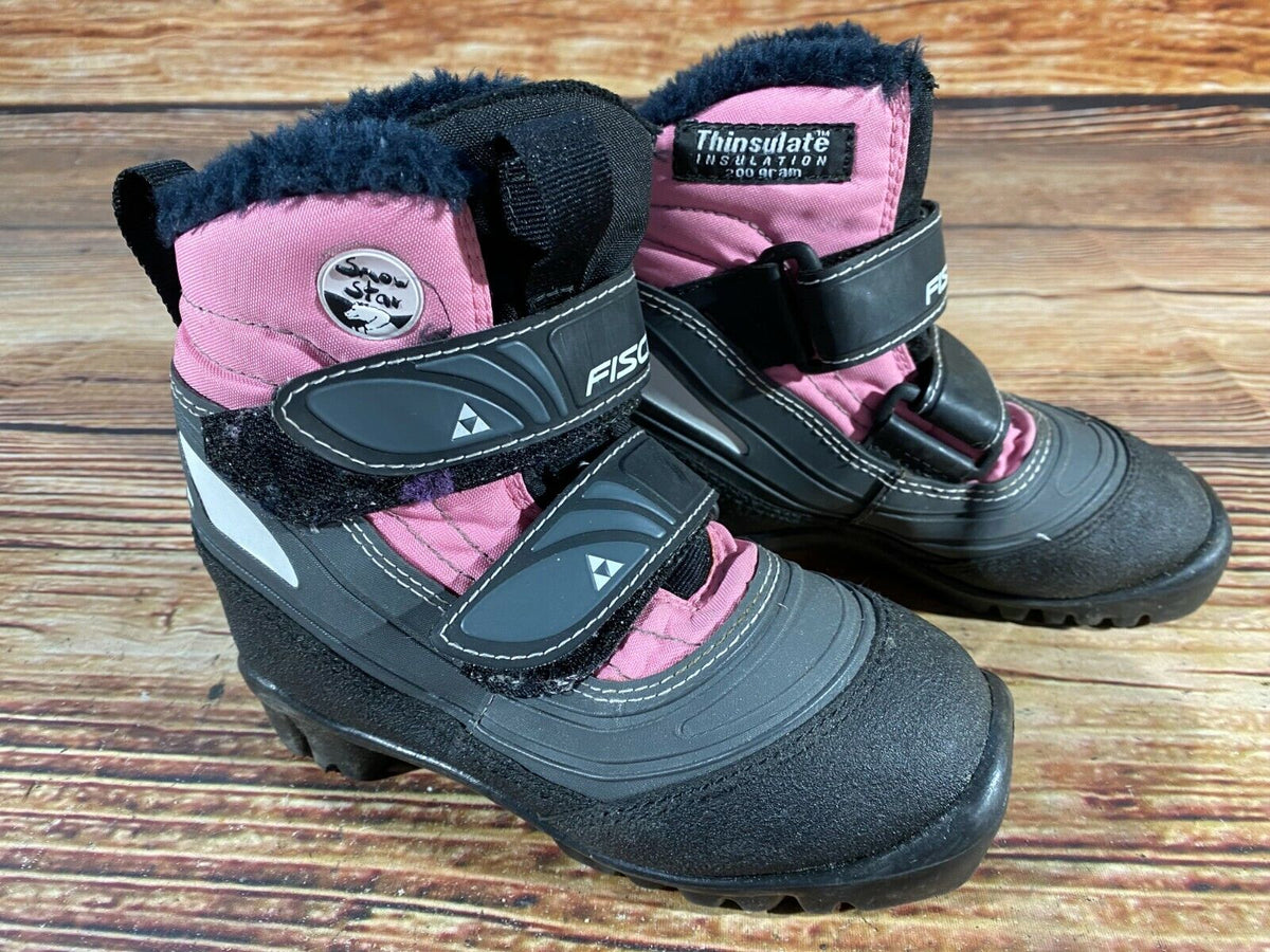 Fischer Snow Star Cross Country Ski Boots Classic NNN EU 29 US 11.5 Kids F-197