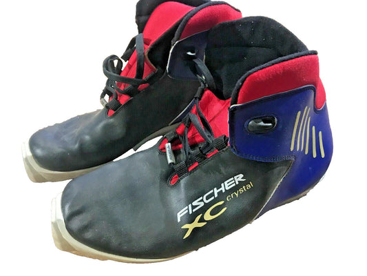 Fischer XC Crystal Cross Country Ski Boots Classic SNS Profil EU 42 US 9 1596